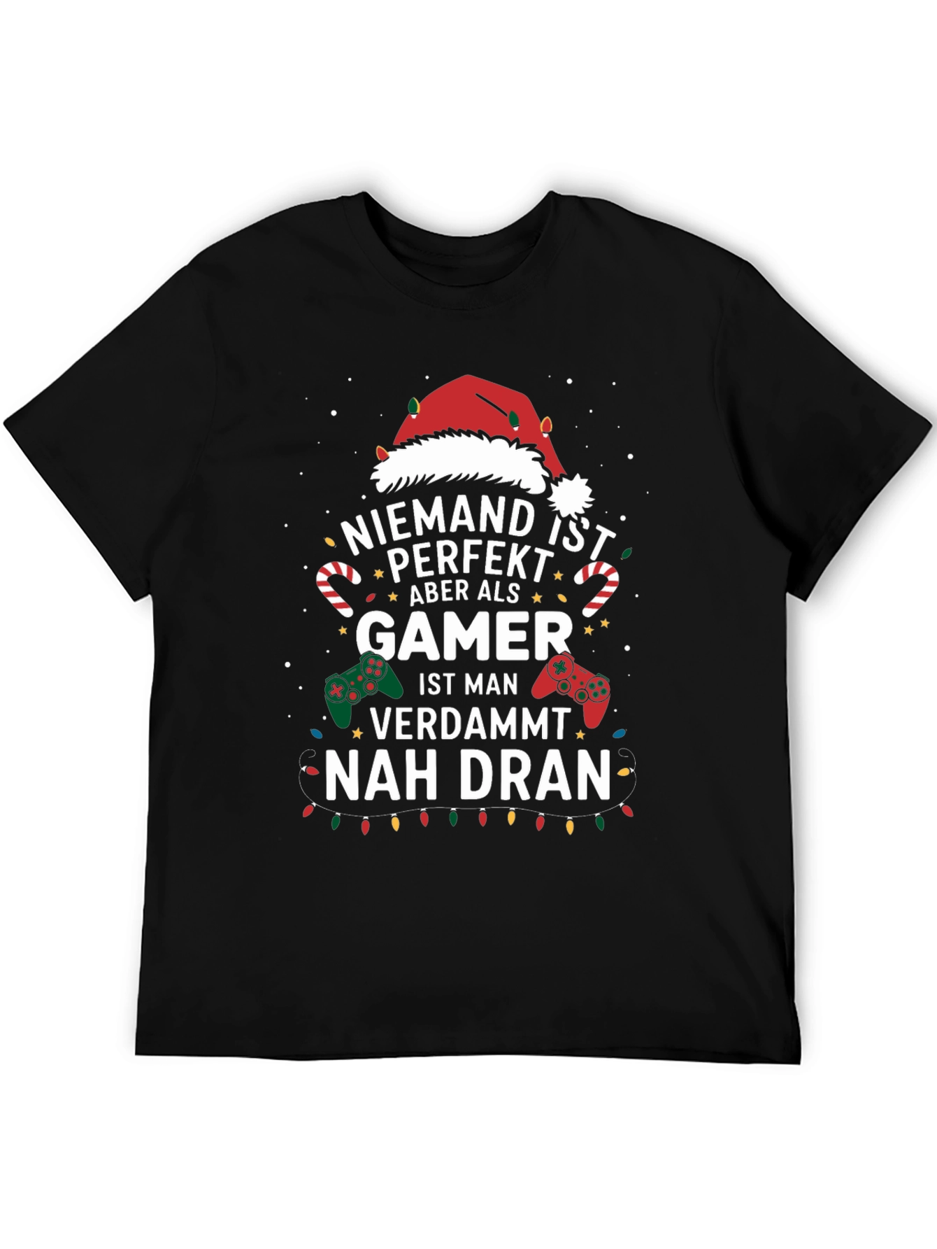 Gamer Christmas T-Shirt - Nobody is Perfect