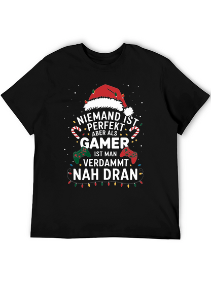 Gamer Christmas T-Shirt - Nobody is Perfect