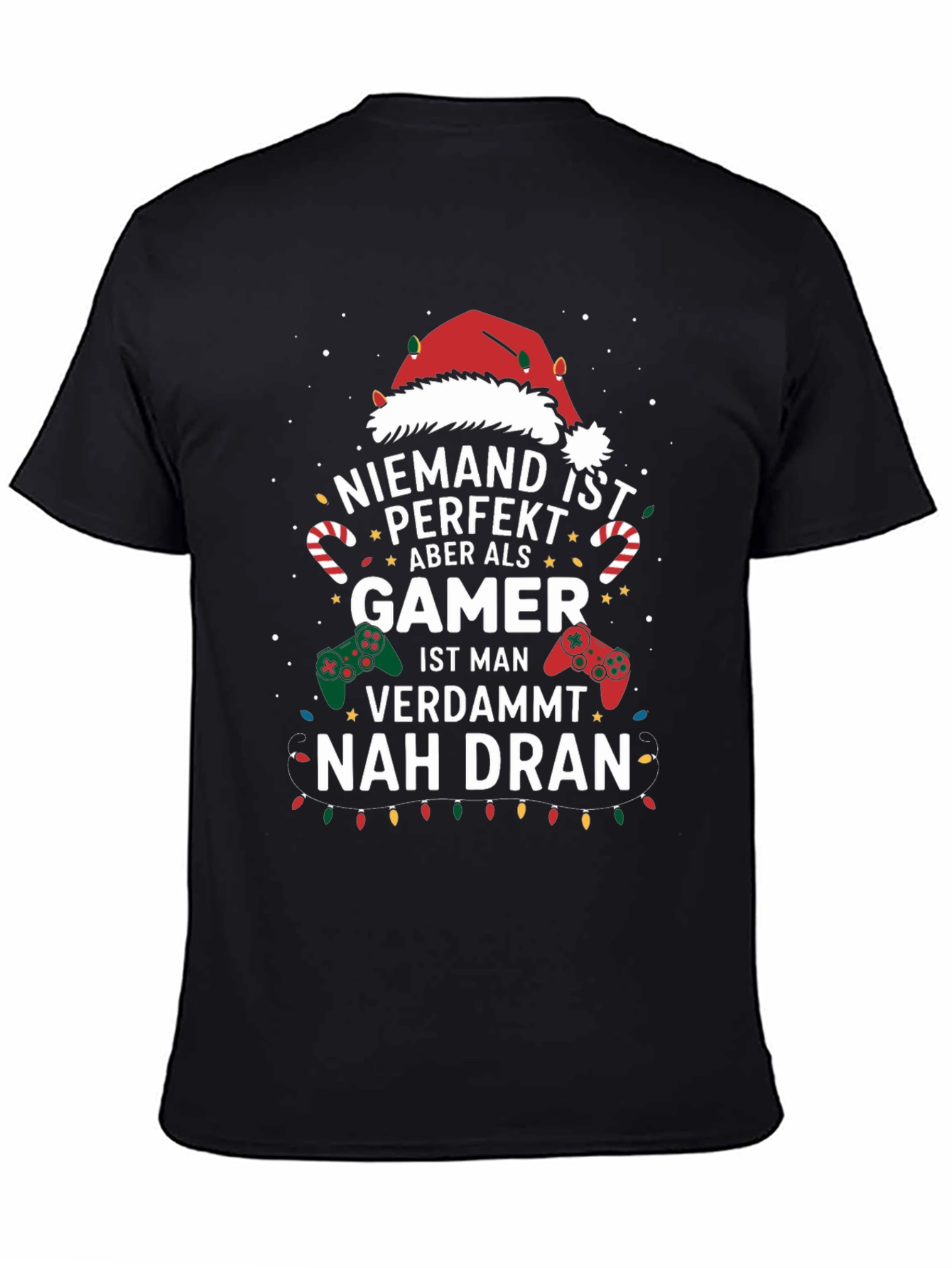Gamer Christmas T-Shirt - Nobody is Perfect