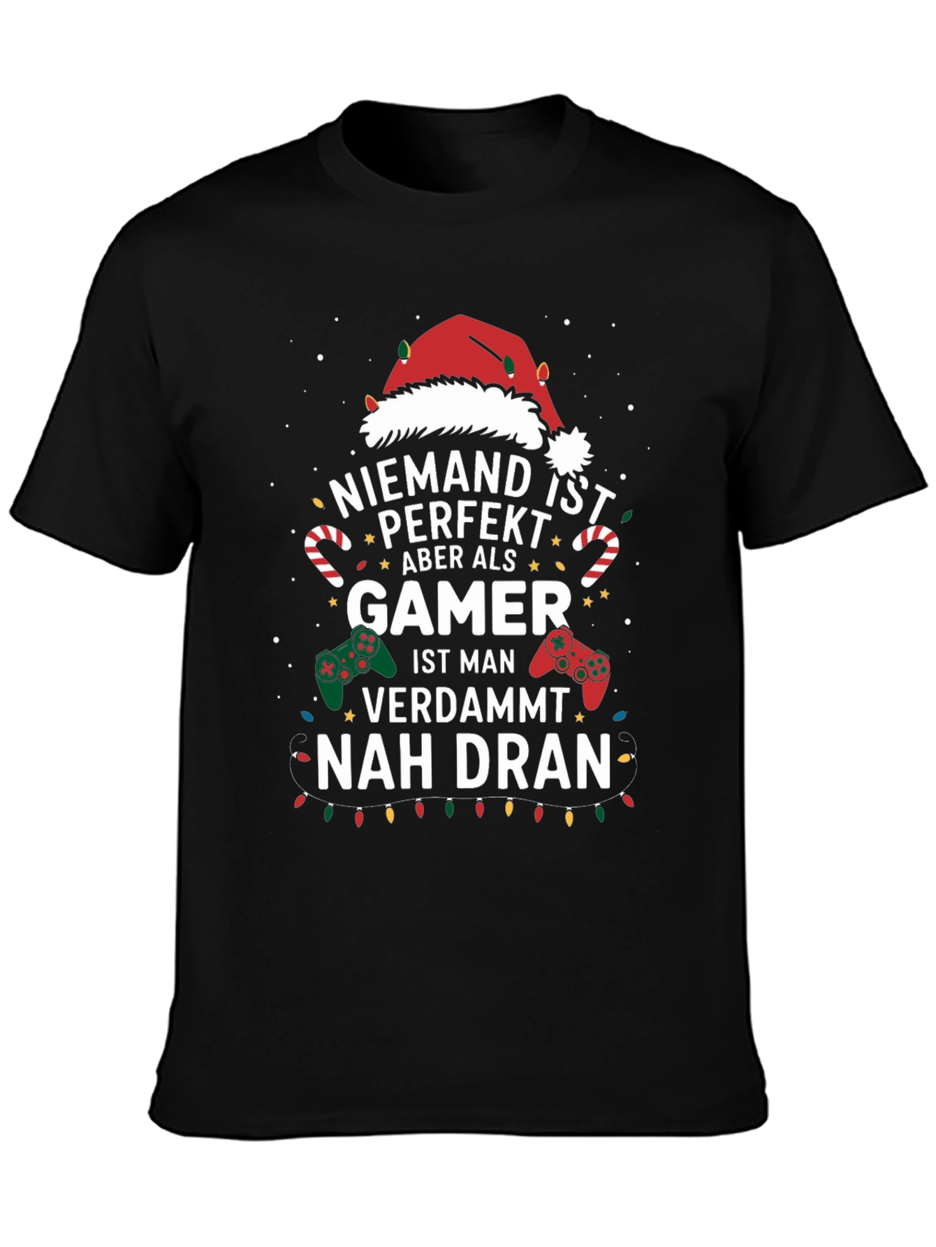 Gamer Christmas T-Shirt - Nobody is Perfect