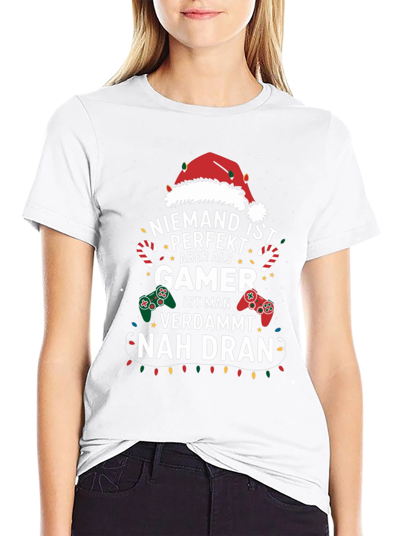 Gamer Christmas T-Shirt - Nobody is Perfect