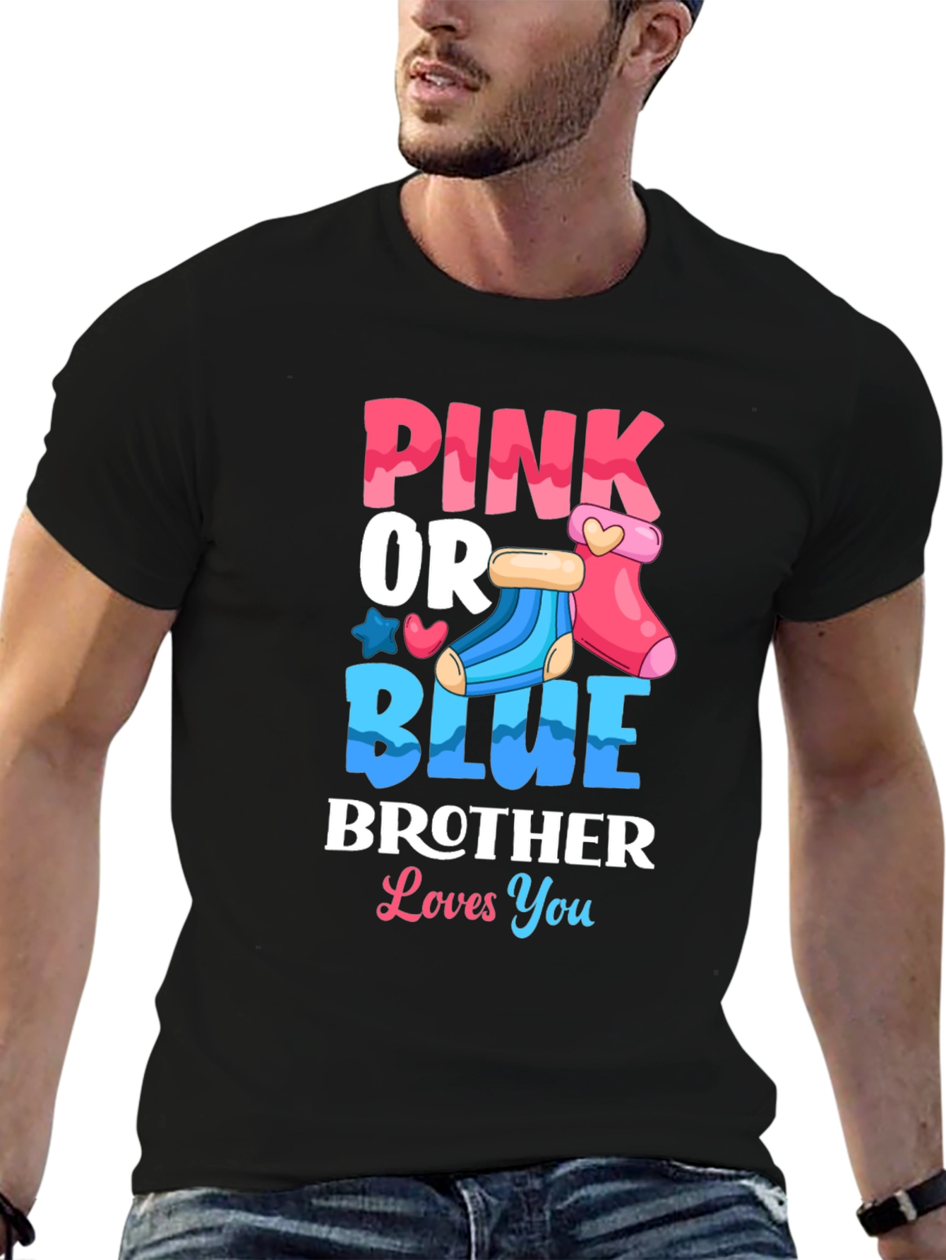 Pink or Blue Brother Loves You T-Shirt