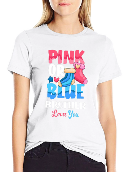 Pink or Blue Brother Loves You T-Shirt