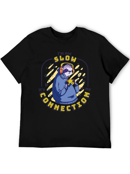 Gamer Sloth T-Shirt - Slow Connection Funny Gaming Tee