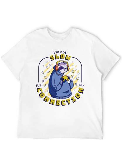 Gamer Sloth T-Shirt - Slow Connection Funny Gaming Tee