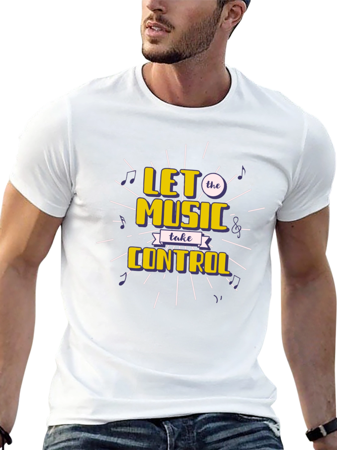 Music Lover T-Shirt - Let the Music Take Control