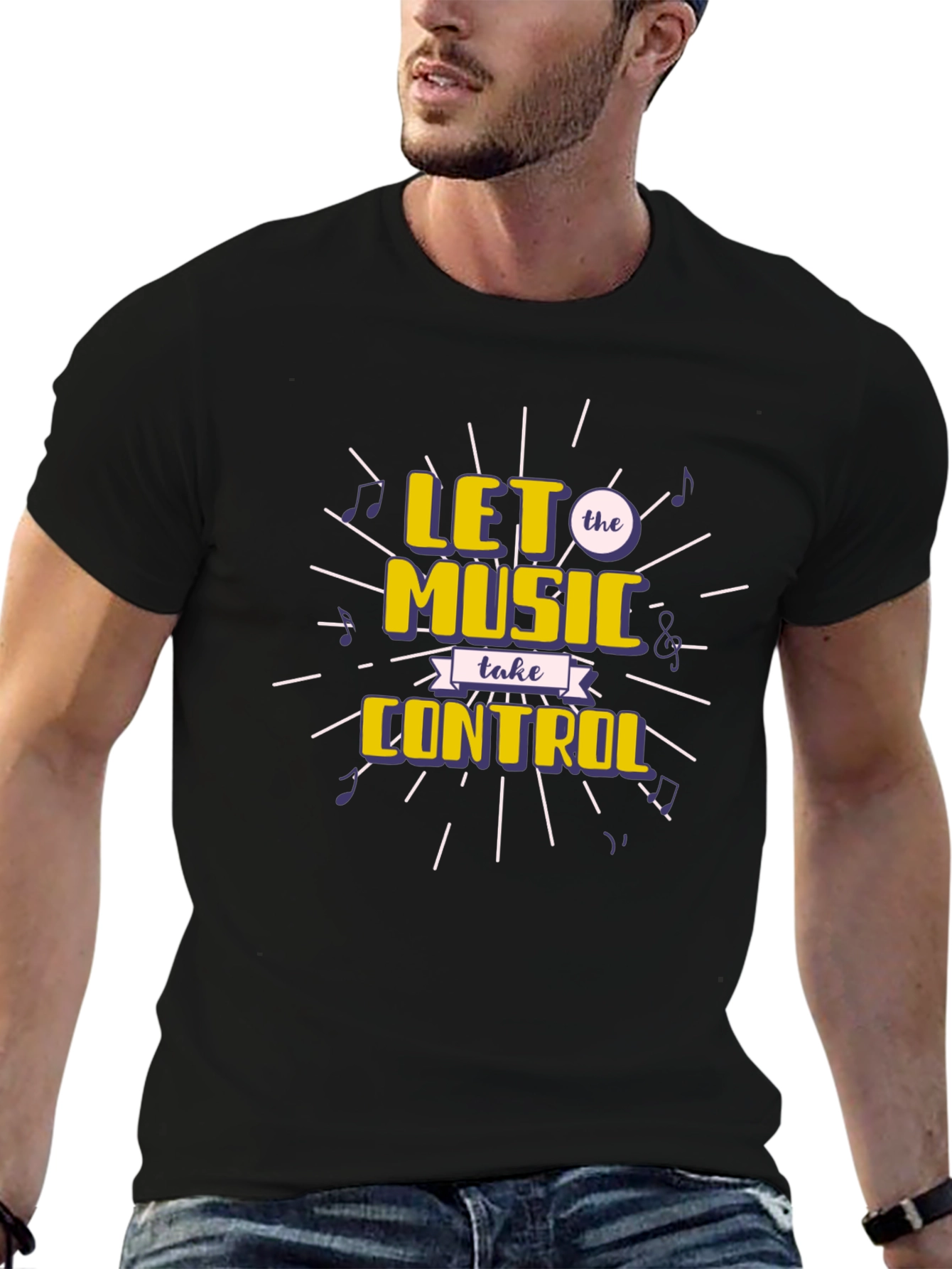 Music Lover T-Shirt - Let the Music Take Control