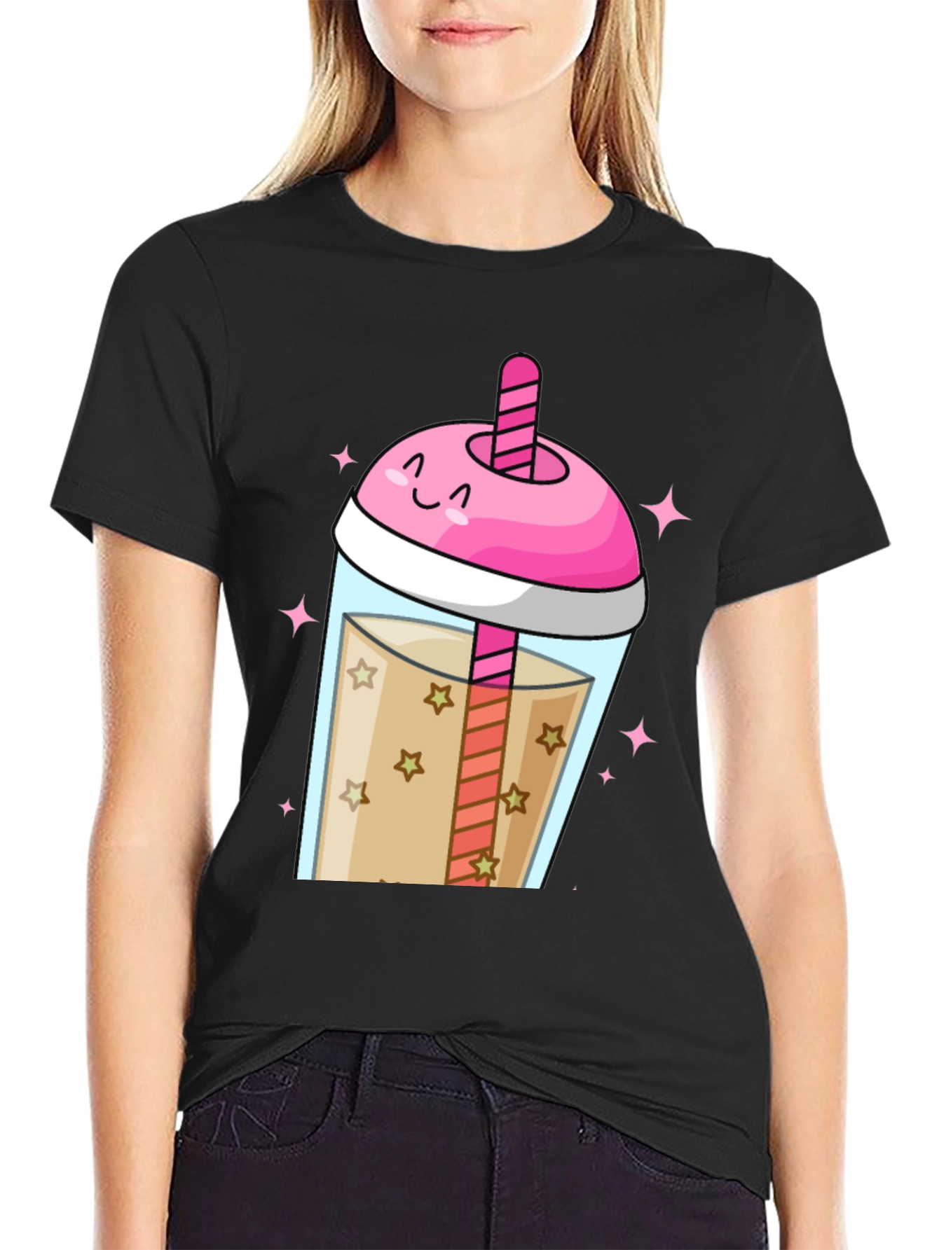 Kawaii Bubble Tea Graphic Tee
