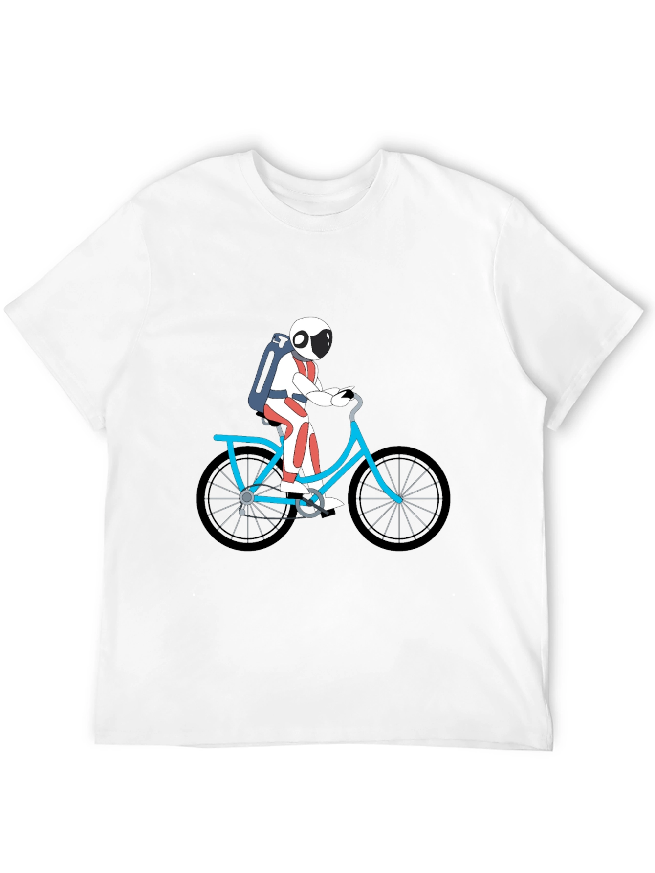Astronaut on Bike Graphic Tee - Black