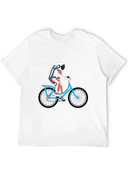 Astronaut on Bike Graphic Tee - Black
