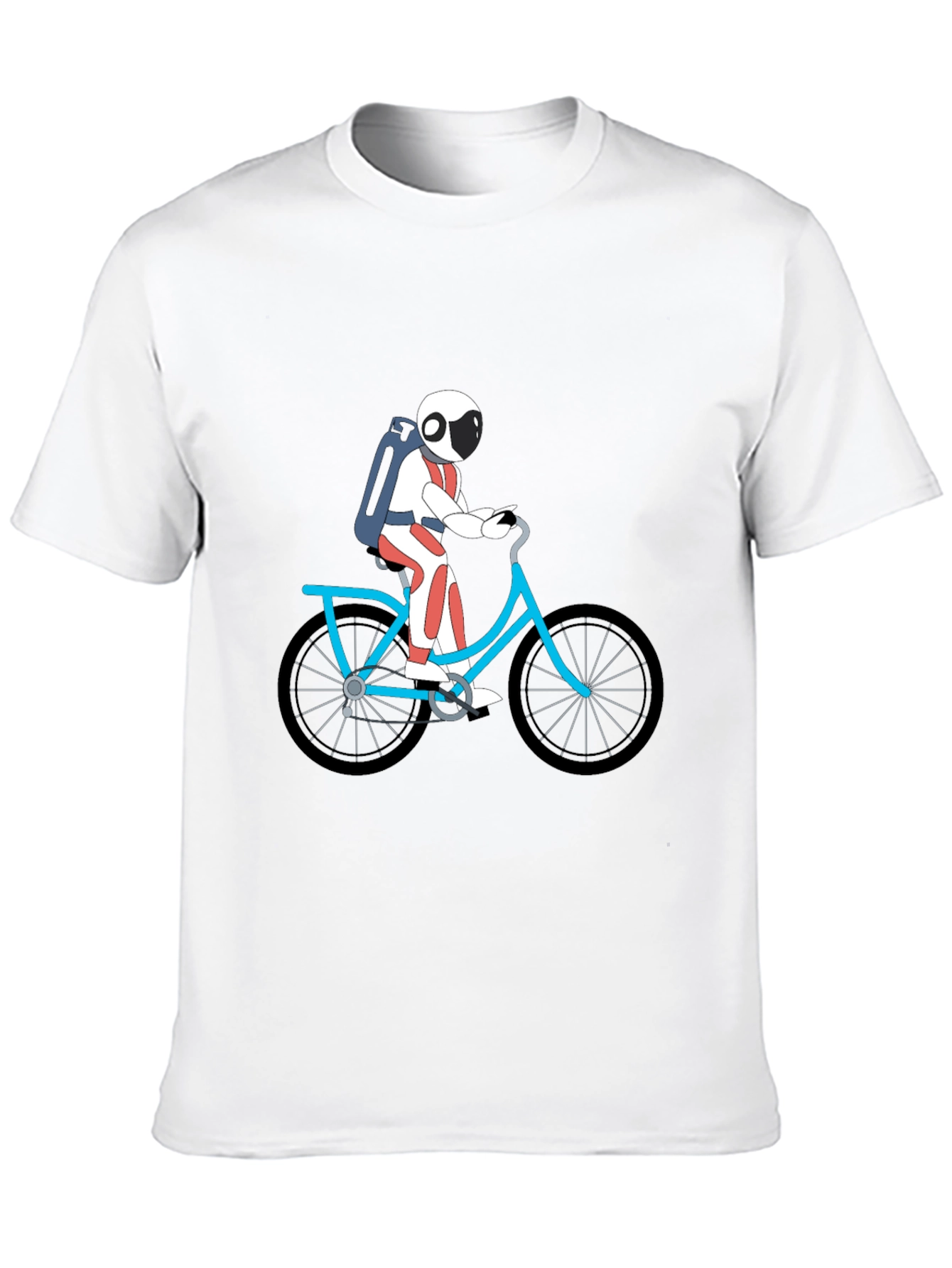 Astronaut on Bike Graphic Tee - Black
