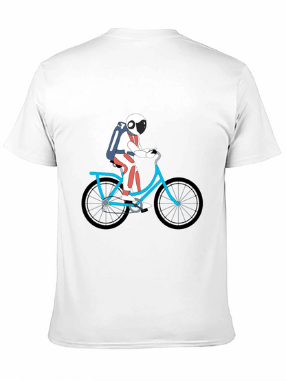 Astronaut on Bike Graphic Tee - Black