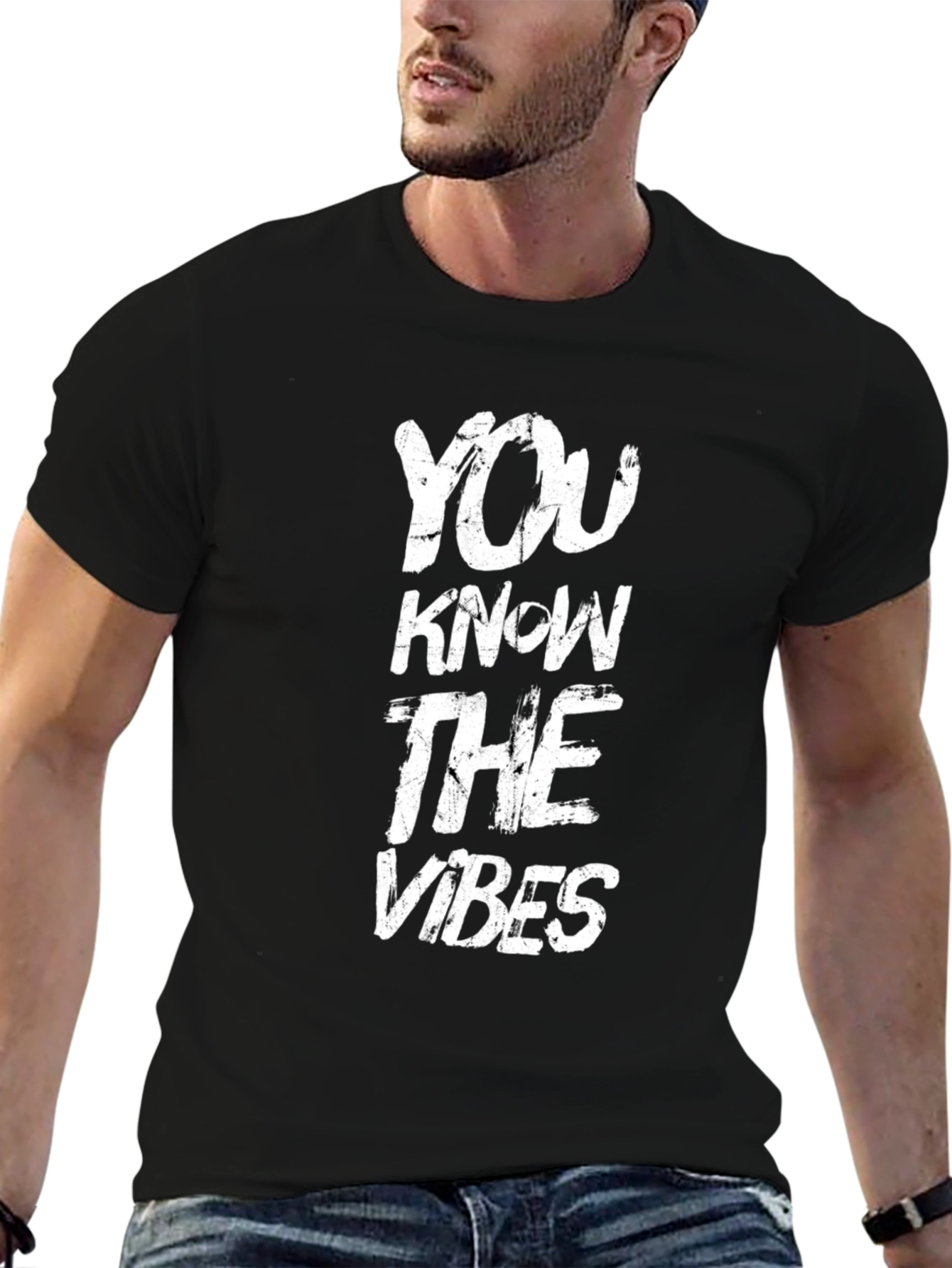 You Know The Vibes T-Shirt - Bold Black Tee