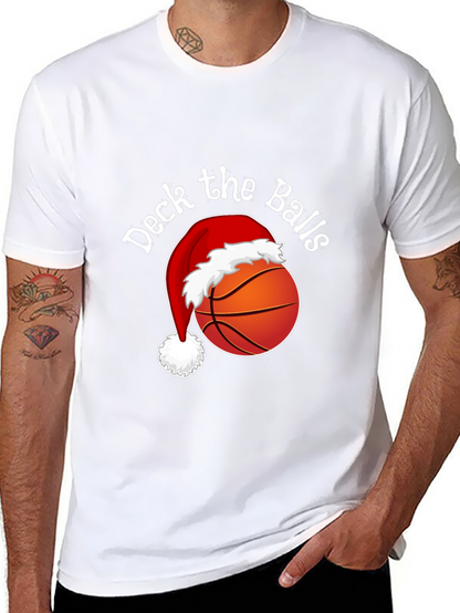 Deck the Balls Christmas Basketball T-Shirt