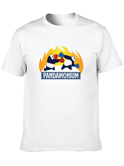 Pandamonium Boxing T-Shirt - Black Graphic Tee