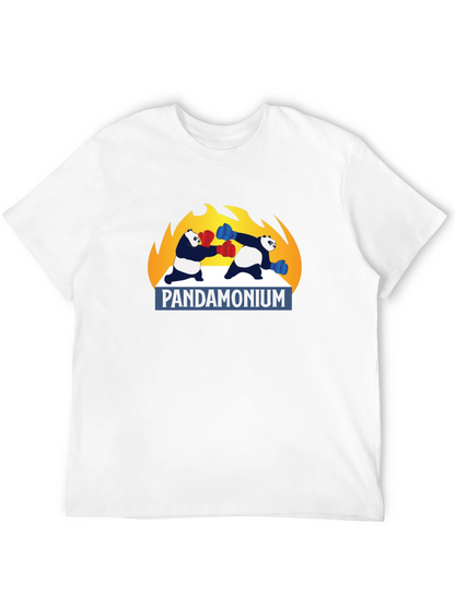 Pandamonium Boxing T-Shirt - Black Graphic Tee