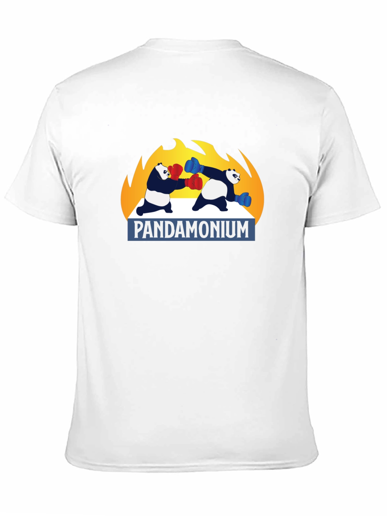 Pandamonium Boxing T-Shirt - Black Graphic Tee
