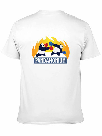 Pandamonium Boxing T-Shirt - Black Graphic Tee