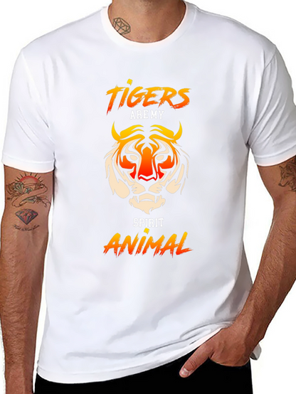 Tigers Are My Spirit Animal Graphic Tee - Black