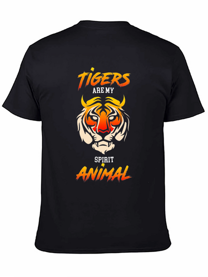 Tigers Are My Spirit Animal Graphic Tee - Black