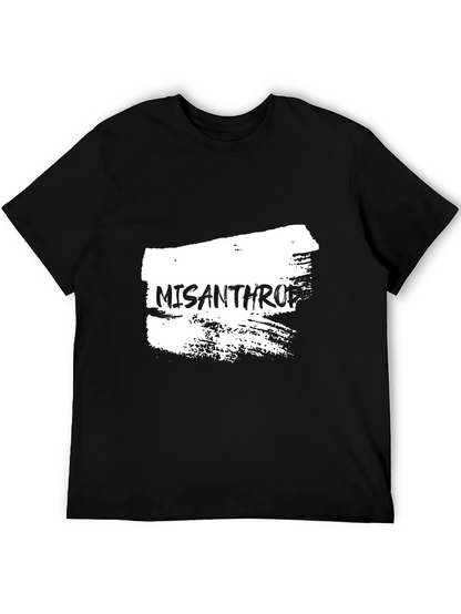 Misanthropic Graphic Tee - Black Cotton T-Shirt