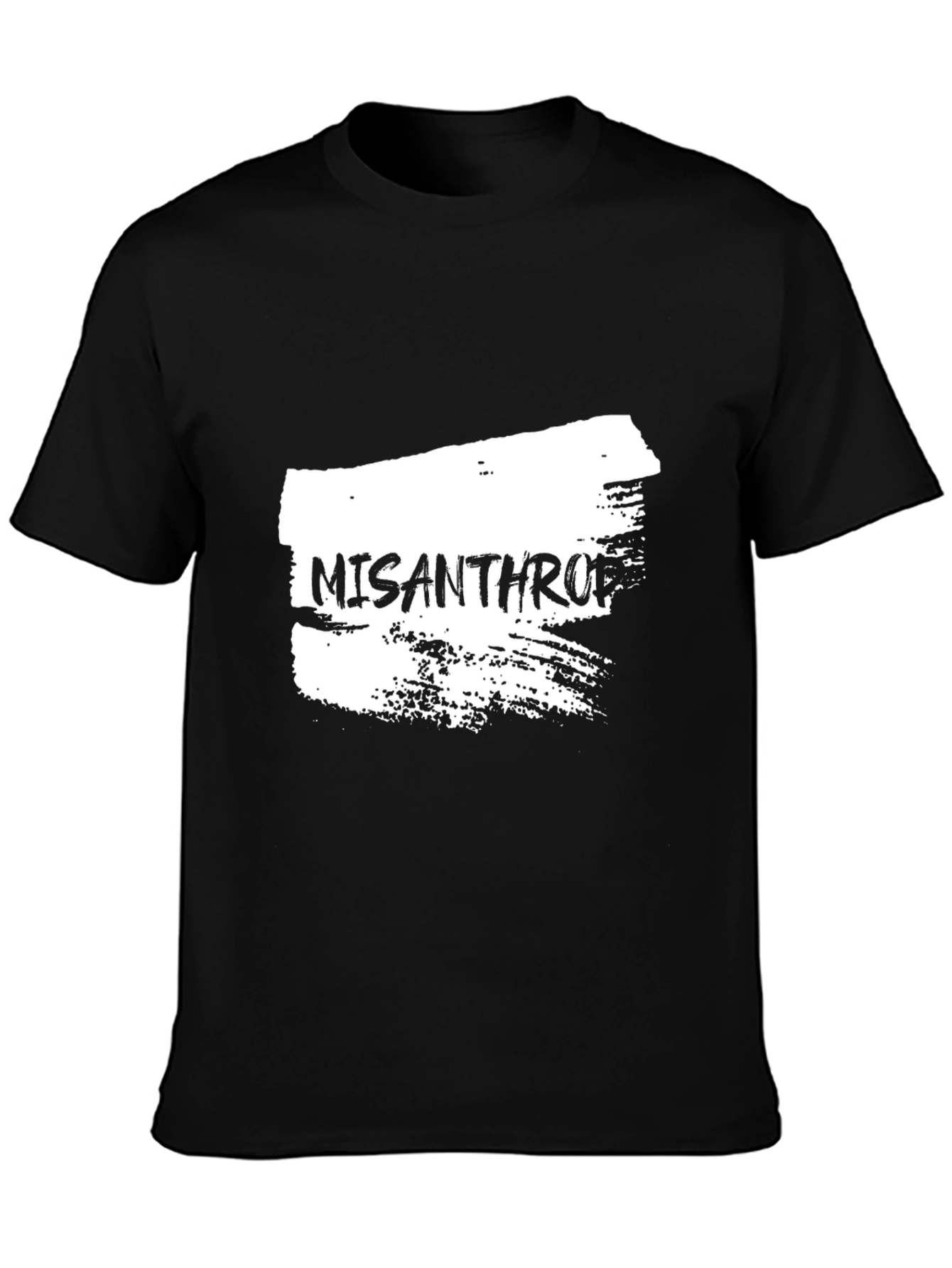 Misanthropic Graphic Tee - Black Cotton T-Shirt