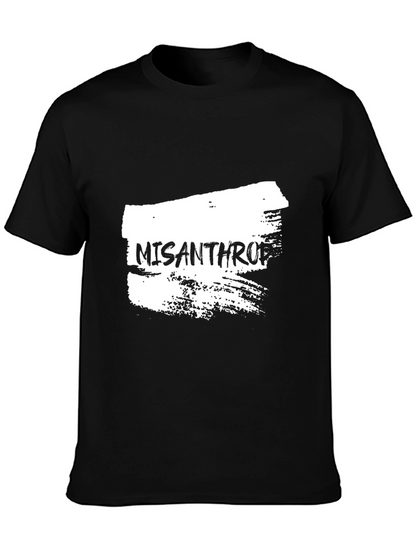 Misanthropic Graphic Tee - Black Cotton T-Shirt