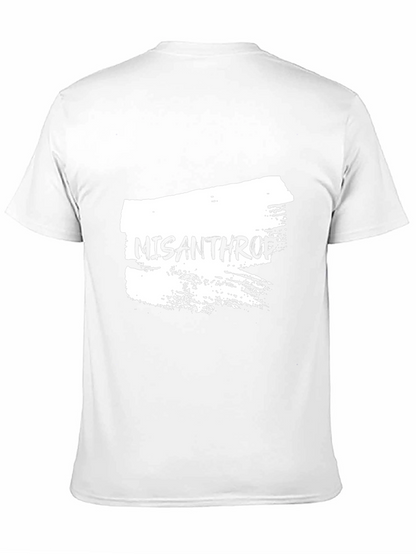 Misanthropic Graphic Tee - Black Cotton T-Shirt