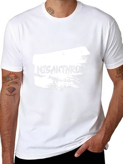 Misanthropic Graphic Tee - Black Cotton T-Shirt