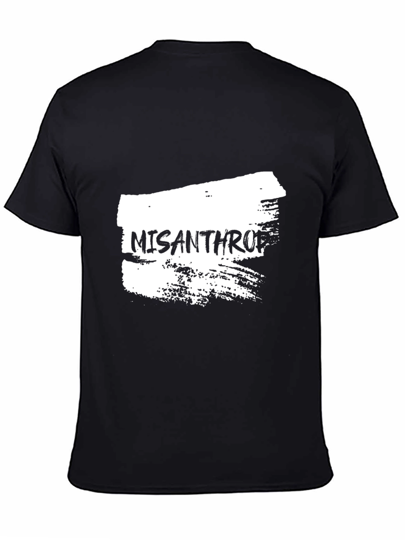 Misanthropic Graphic Tee - Black Cotton T-Shirt