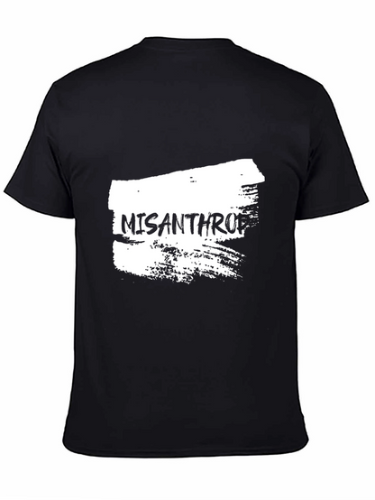 Misanthropic Graphic Tee - Black Cotton T-Shirt