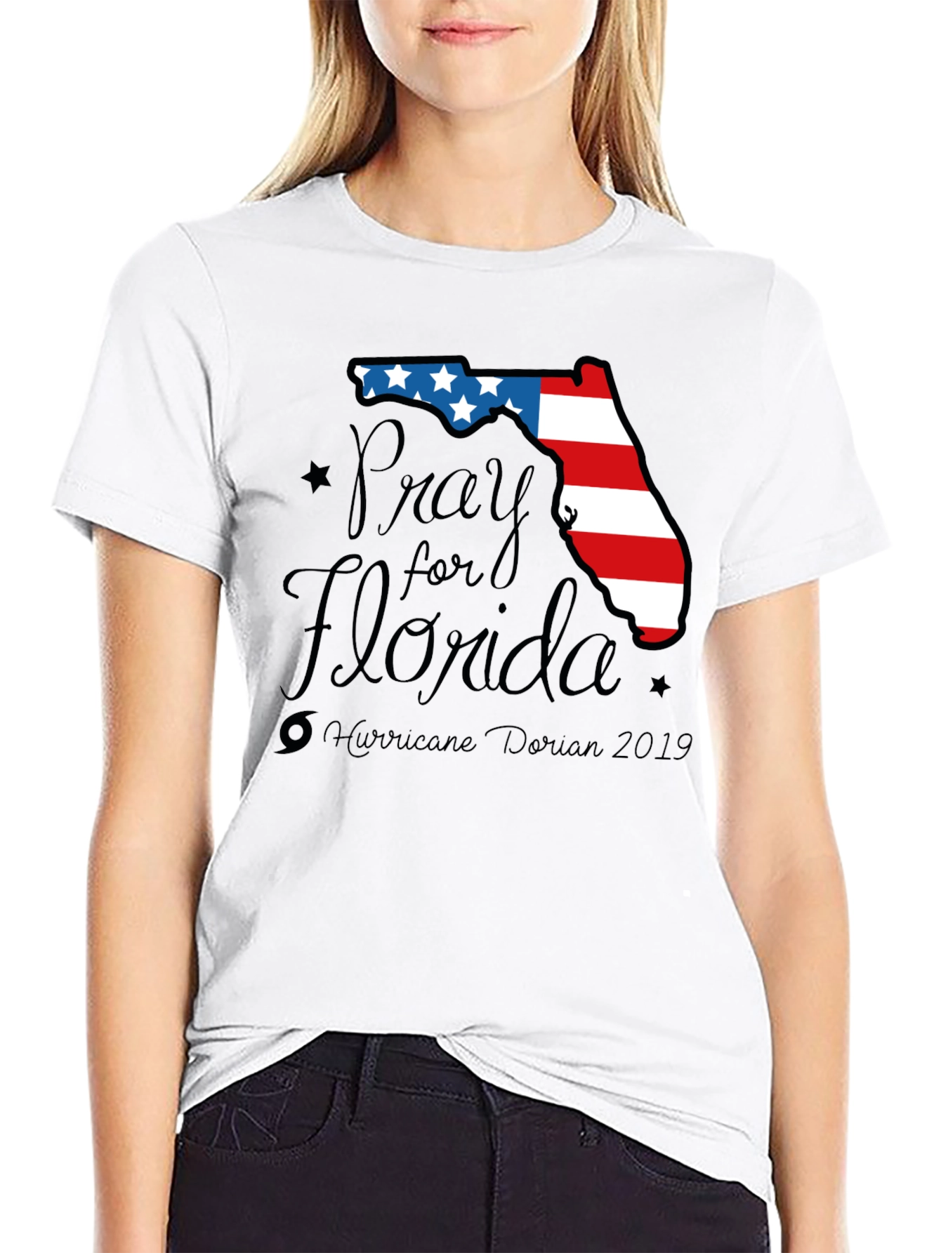 Pray for Florida T-Shirt Hurricane Dorian