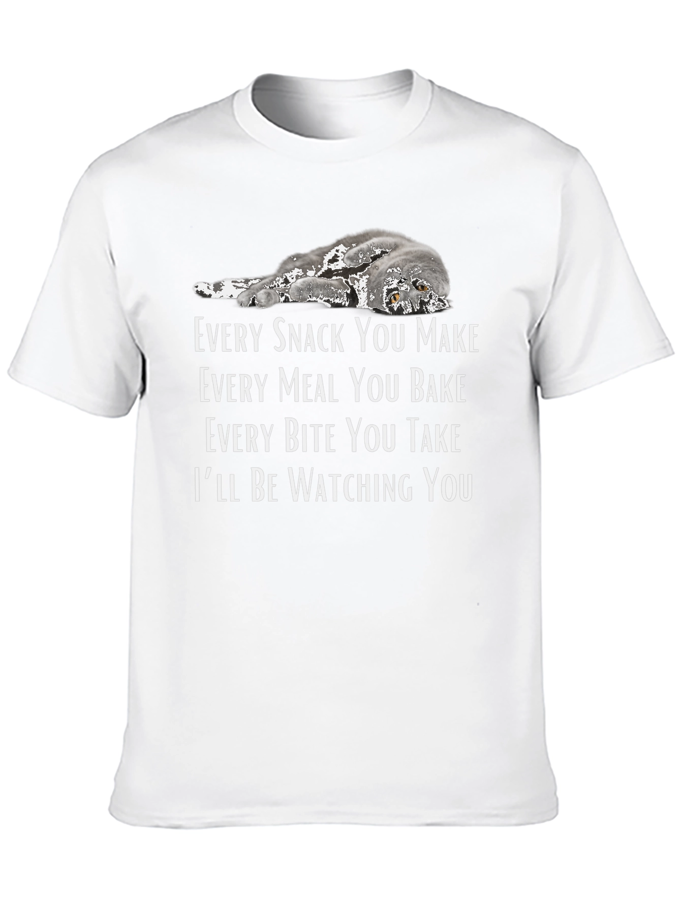 Funny Cat Lover T-Shirt: Ill Be Watching You