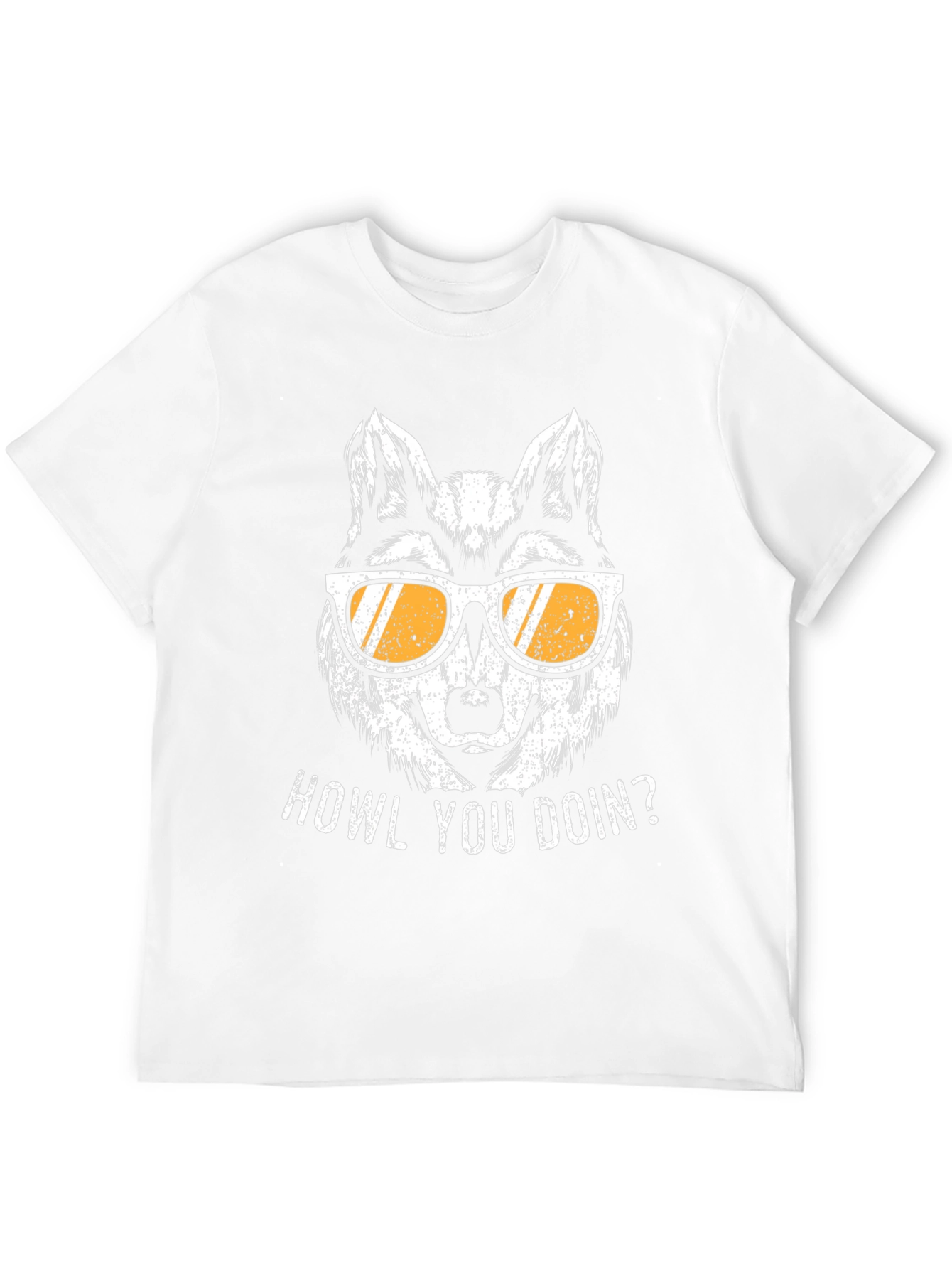 Howl You Doin Wolf Graphic Tee - Black