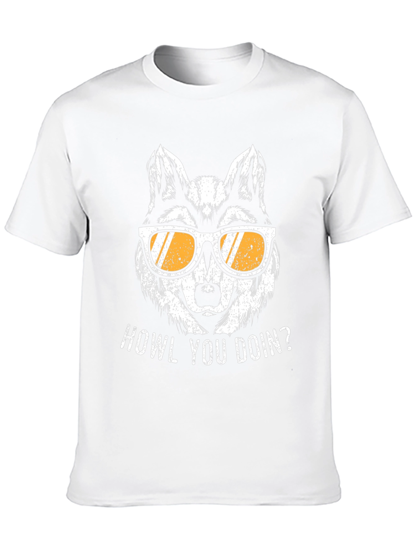 Howl You Doin Wolf Graphic Tee - Black