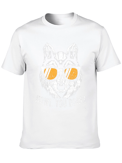 Howl You Doin Wolf Graphic Tee - Black
