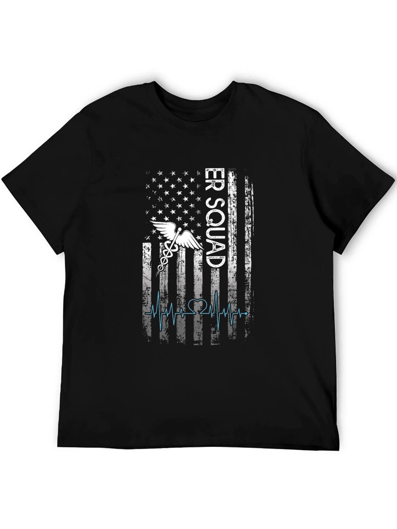 ER Squad T-Shirt - American Flag EMT Design