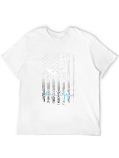 ER Squad T-Shirt - American Flag EMT Design