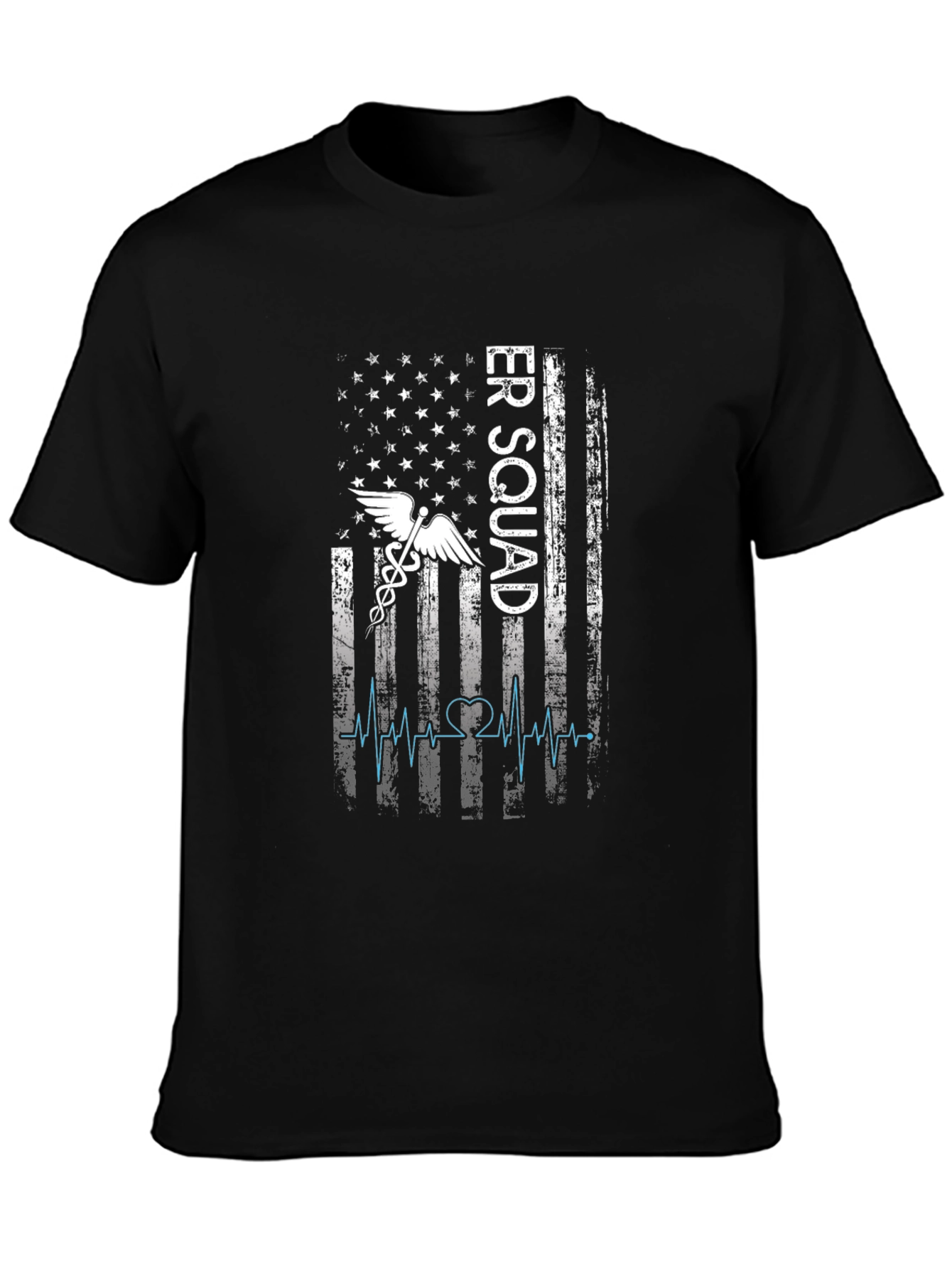 ER Squad T-Shirt - American Flag EMT Design