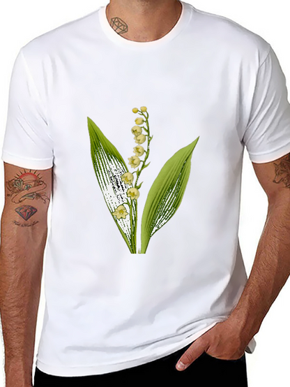 Lily of the Valley Graphic Black T-Shirt