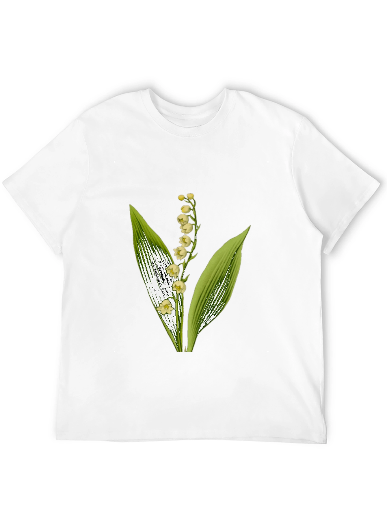 Lily of the Valley Graphic Black T-Shirt