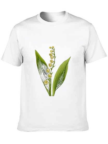 Lily of the Valley Graphic Black T-Shirt