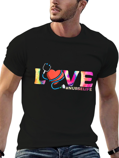 Nurse Life Love Graphic T-Shirt