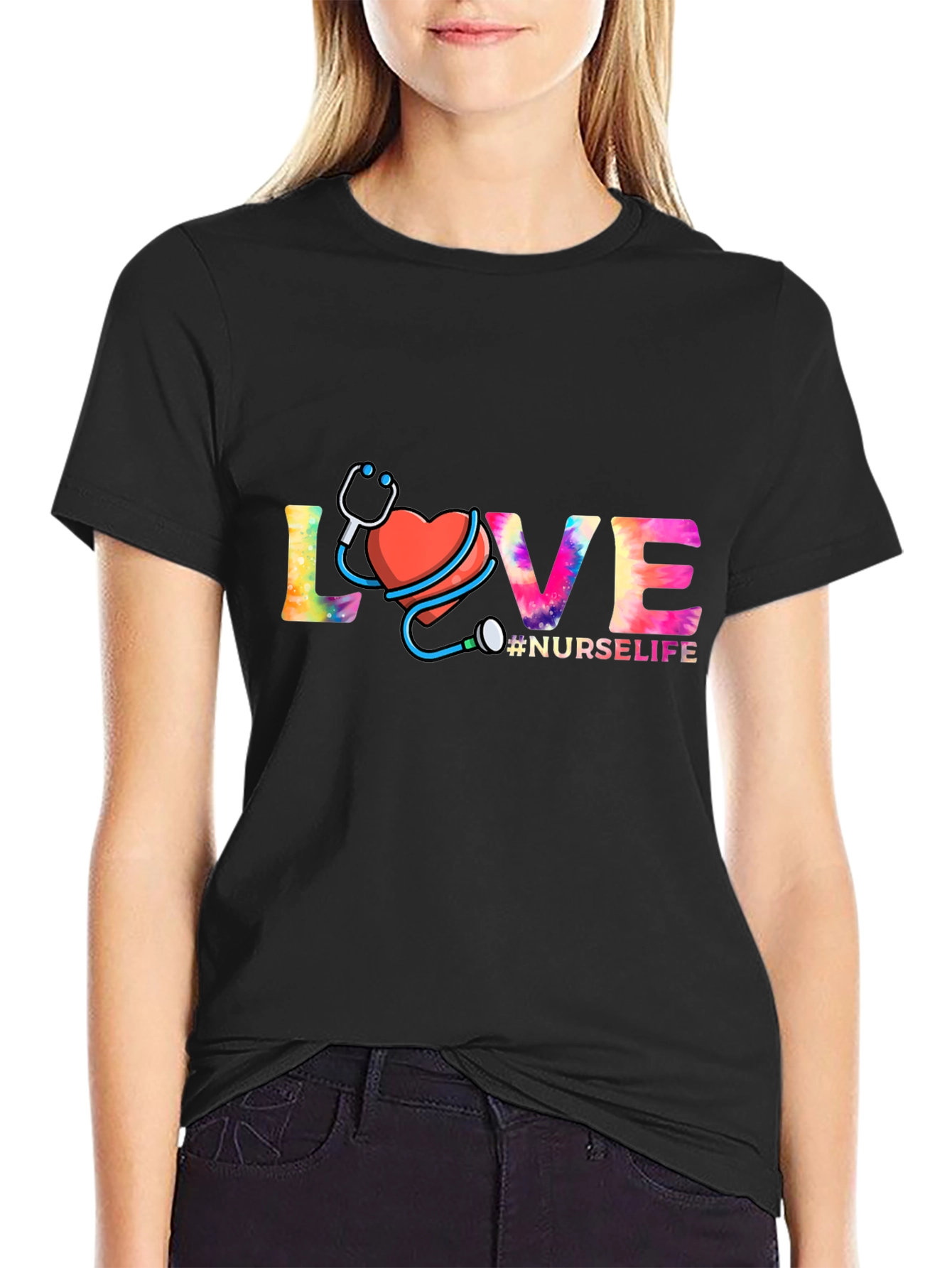 Nurse Life Love Graphic T-Shirt
