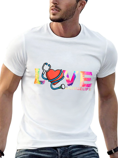 Nurse Life Love Graphic T-Shirt