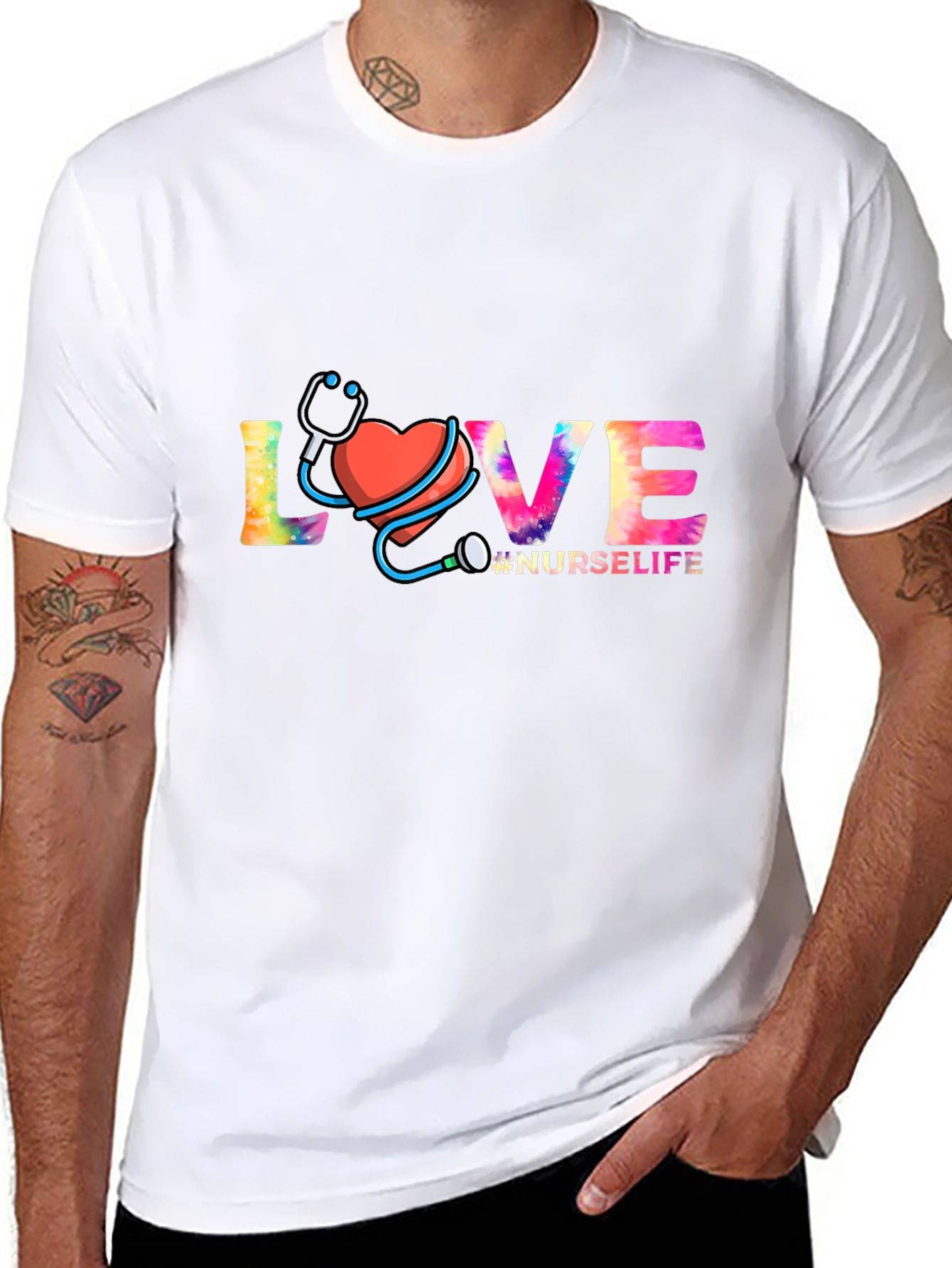 Nurse Life Love Graphic T-Shirt