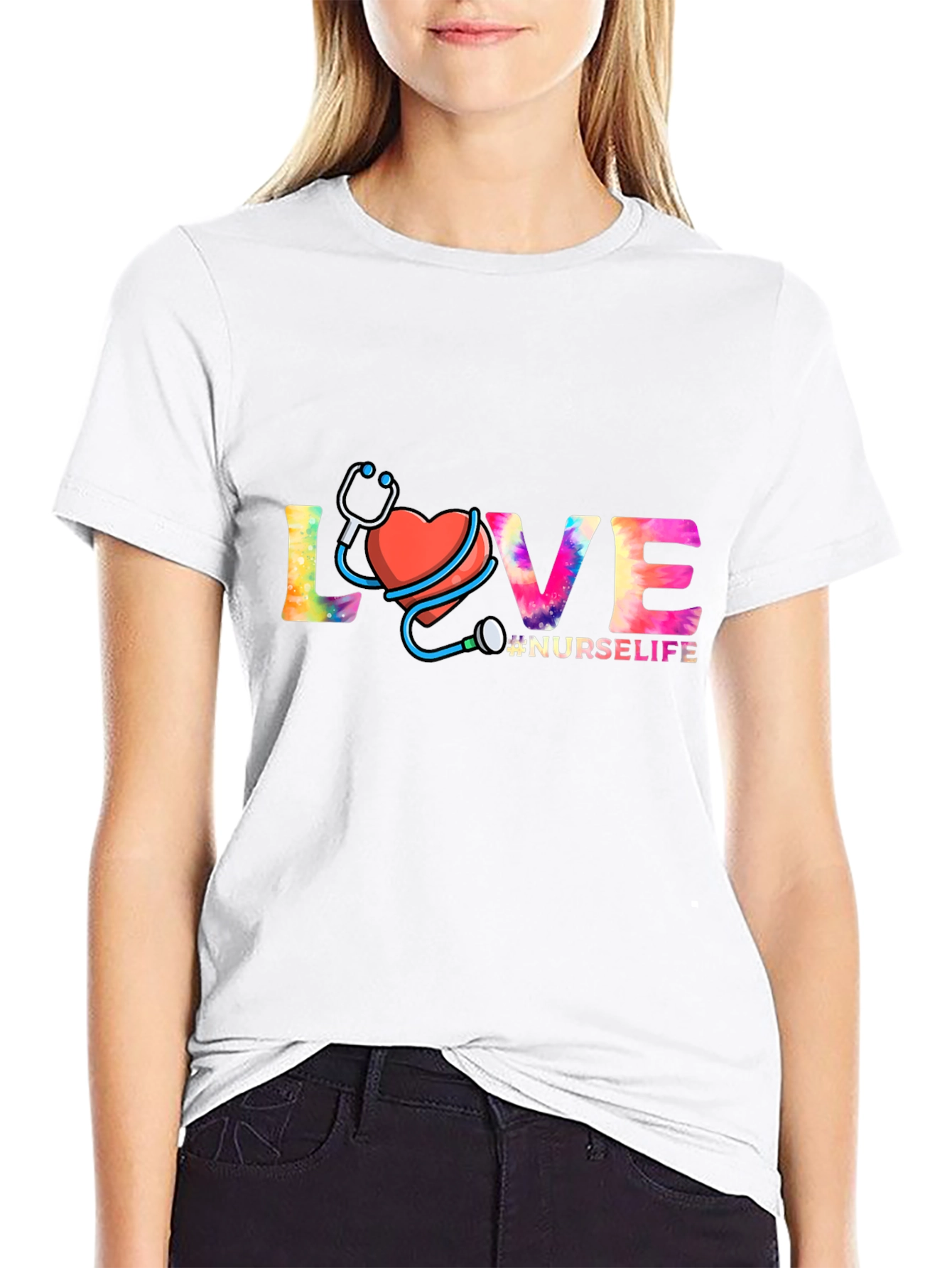 Nurse Life Love Graphic T-Shirt