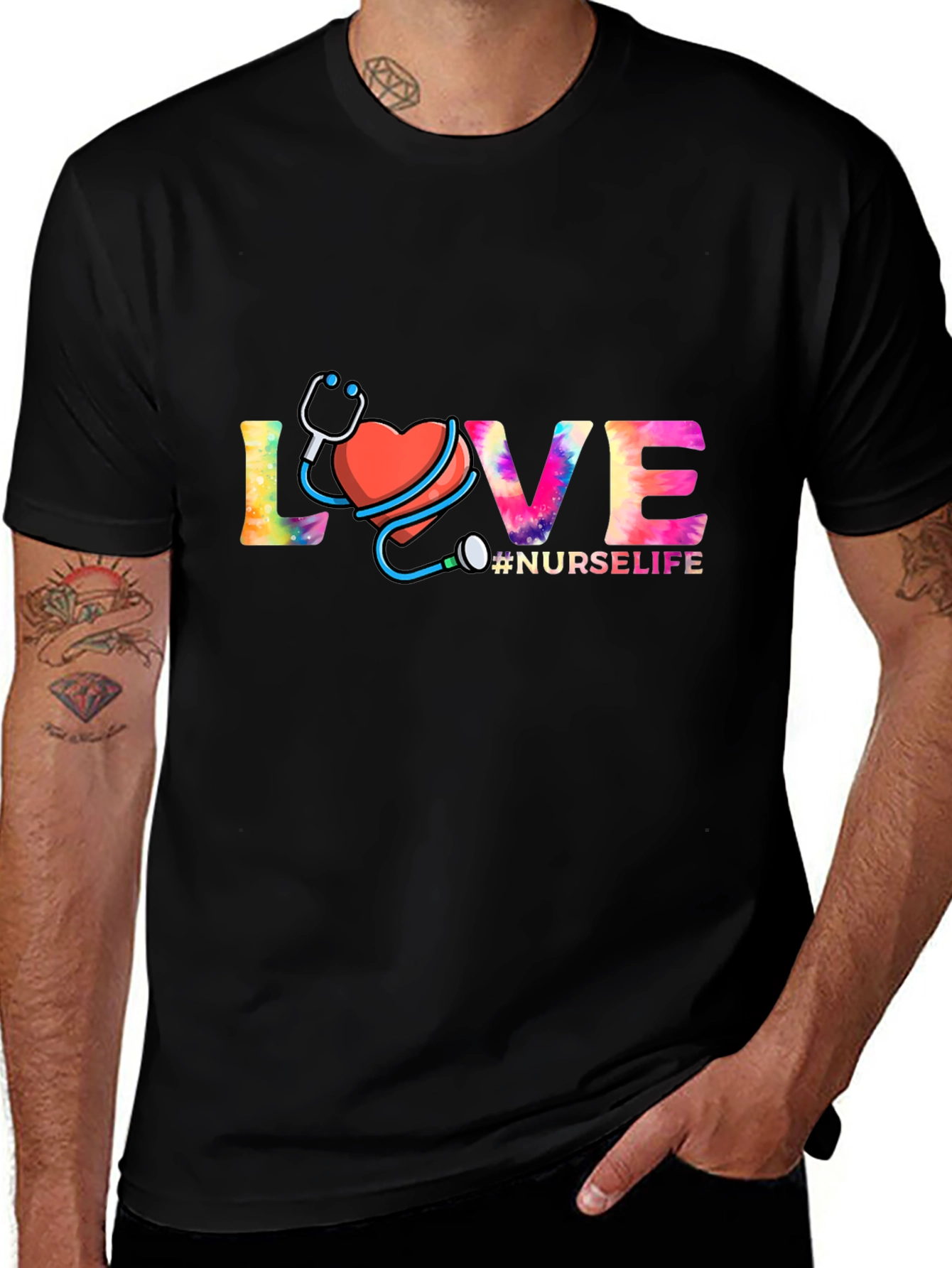 Nurse Life Love Graphic T-Shirt