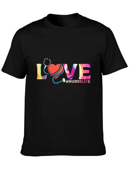 Nurse Life Love Graphic T-Shirt