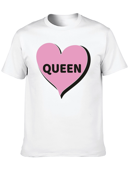 Queen Heart Graphic Black T-Shirt